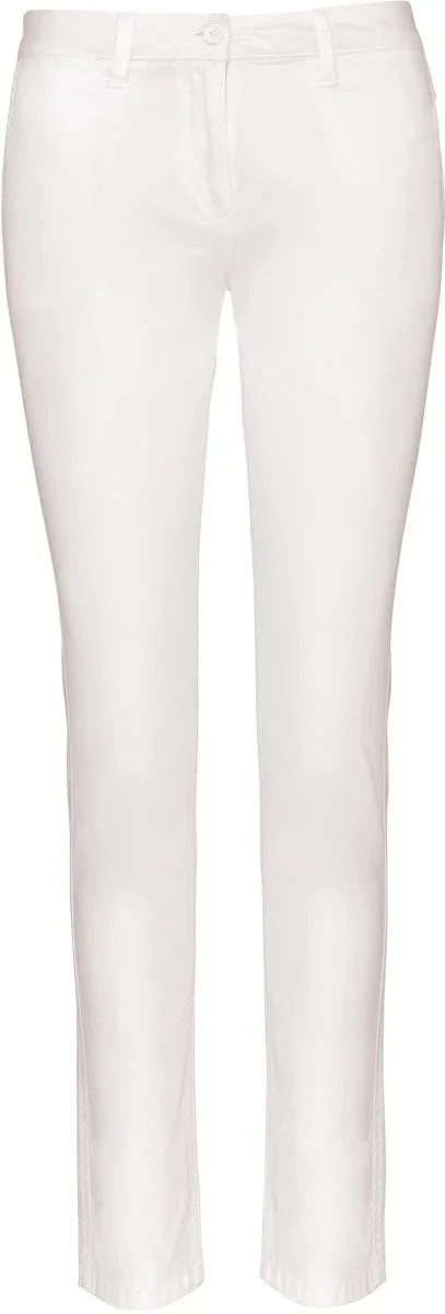 Kariban K 741 – Damen Chino Hose – White