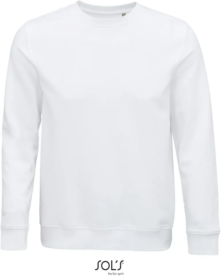 SOL's Collection Comet – Unisex Bio Sweater – White