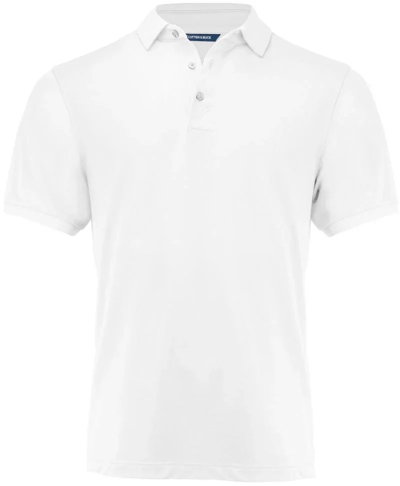 Cutter & Buck Virtue Polo Solid Men – Herren Funktions Polo – White