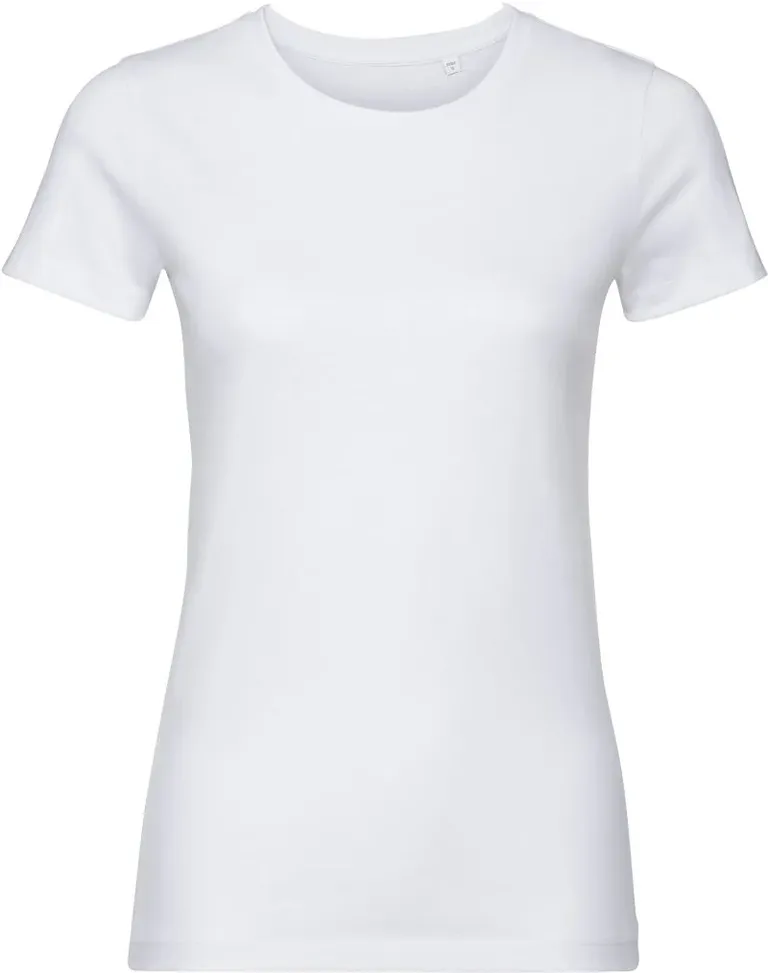 Russell Athletic 108F – Damen T-Shirt Pure Organic – White