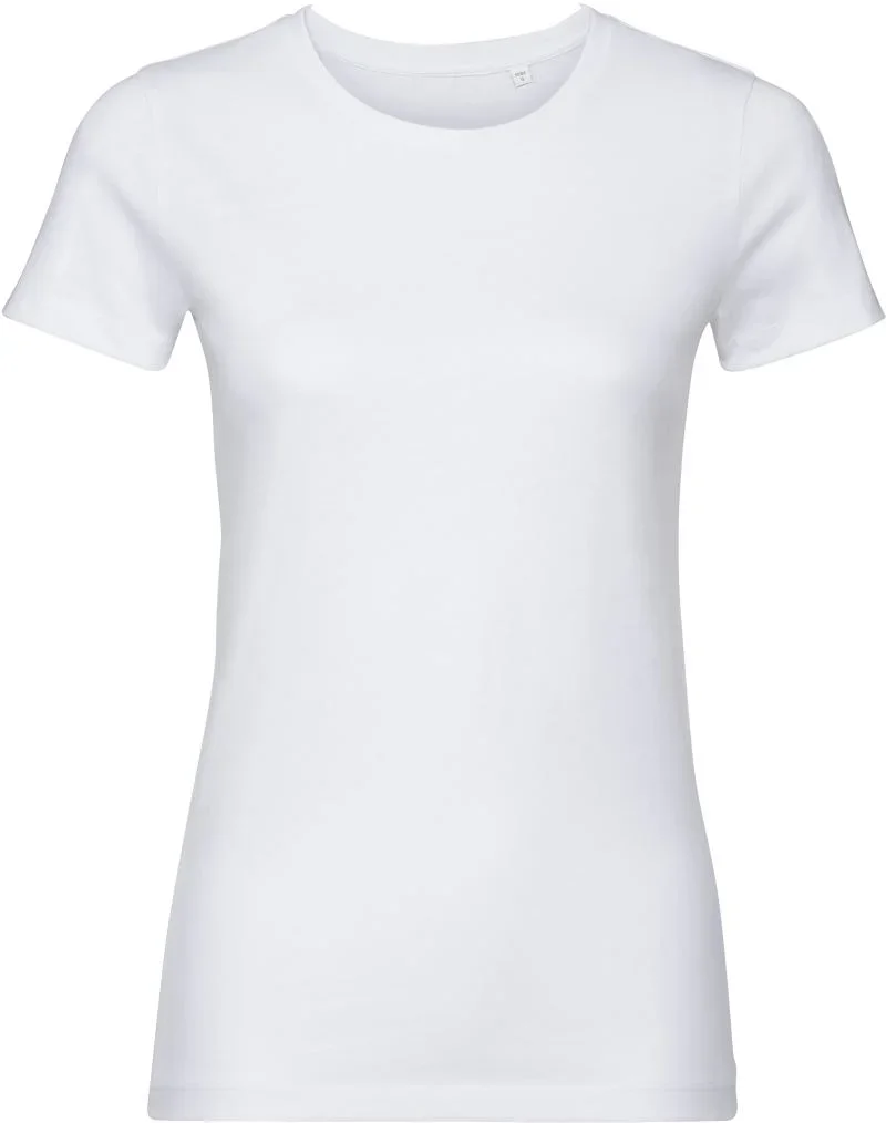 Russell Athletic 108F – Damen T-Shirt Pure Organic – White