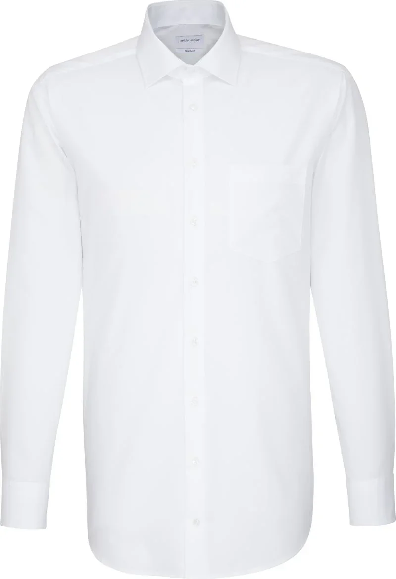 Seidensticker Shirt Regular LSL (48-54) – Hemd mit extralangen Ärmeln – White