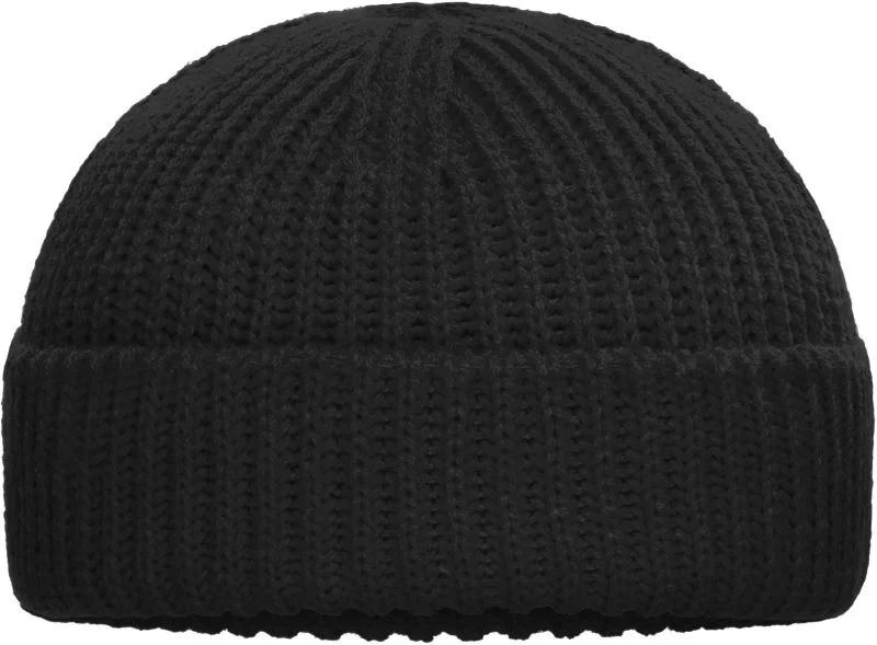 Myrtle Beach MB 7408 – Strickmütze "Fisherman" – Black