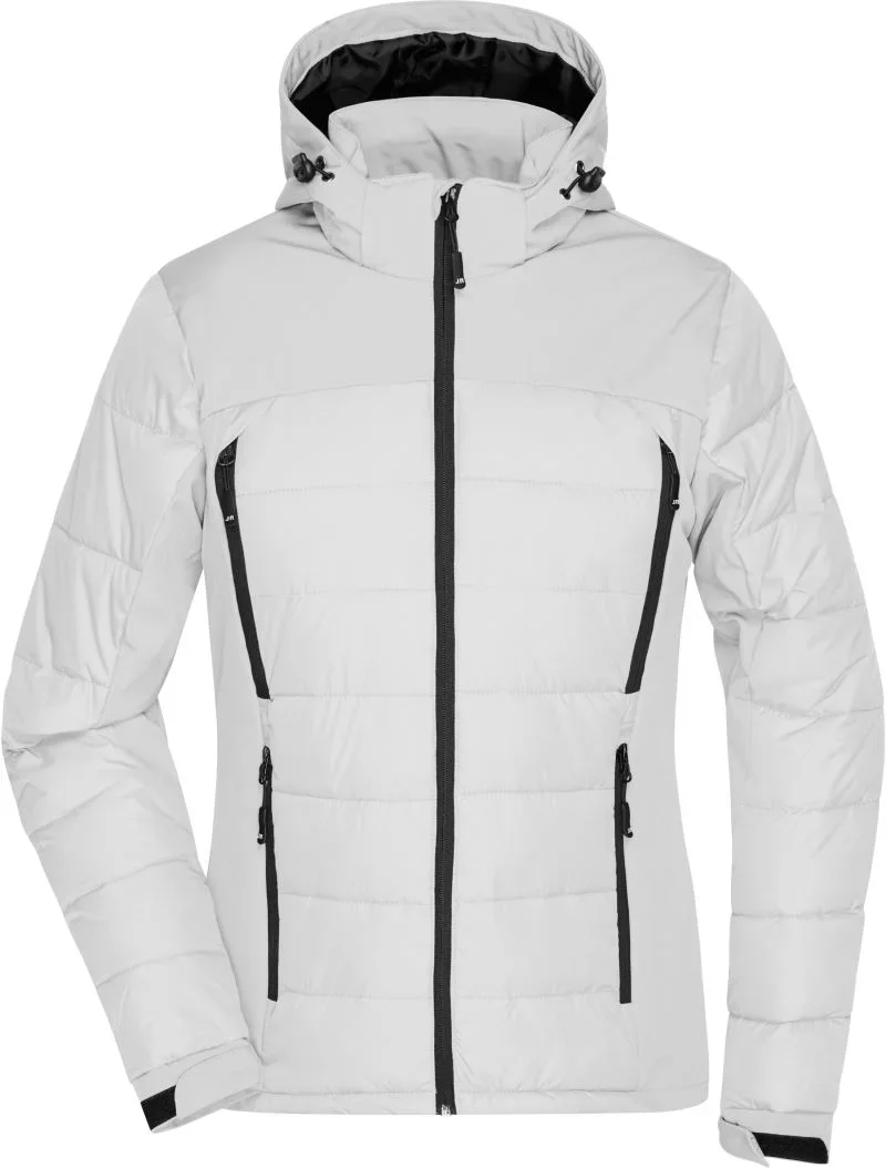 James & Nicholson JN 1049 – Damen Outdoor Hybrid Jacke – White