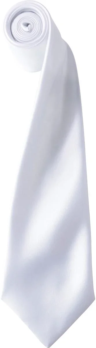 Premier PR 750 – Satin Krawatte "Colours" – White