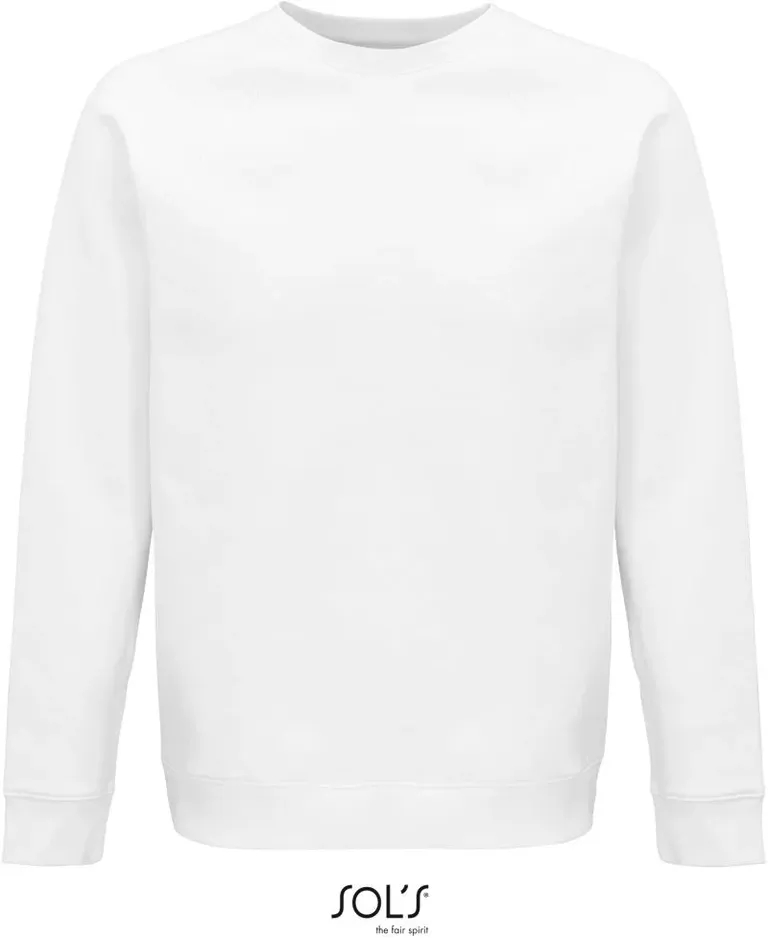 SOL's Collection Space – Unisex Bio Raglan Sweater – White