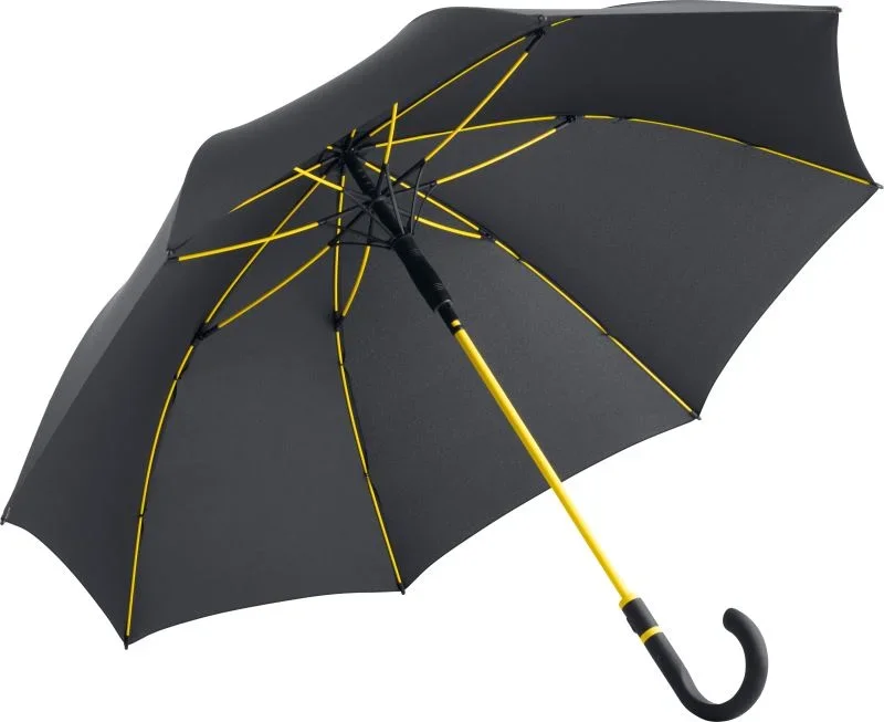 Fare 4784 watersave – AC Midsize Stockschirm Style – Black/Yellow