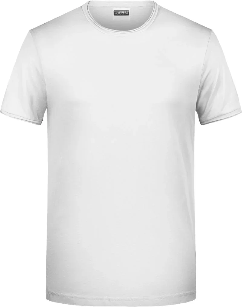 James & Nicholson 8002 – Herren Bio T-Shirt – White