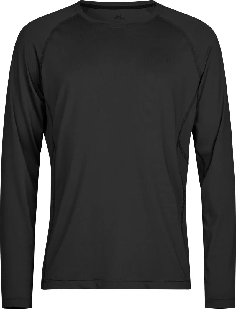 TEE JAYS TJ 7022 – CoolDry Sport Shirt langarm – Black