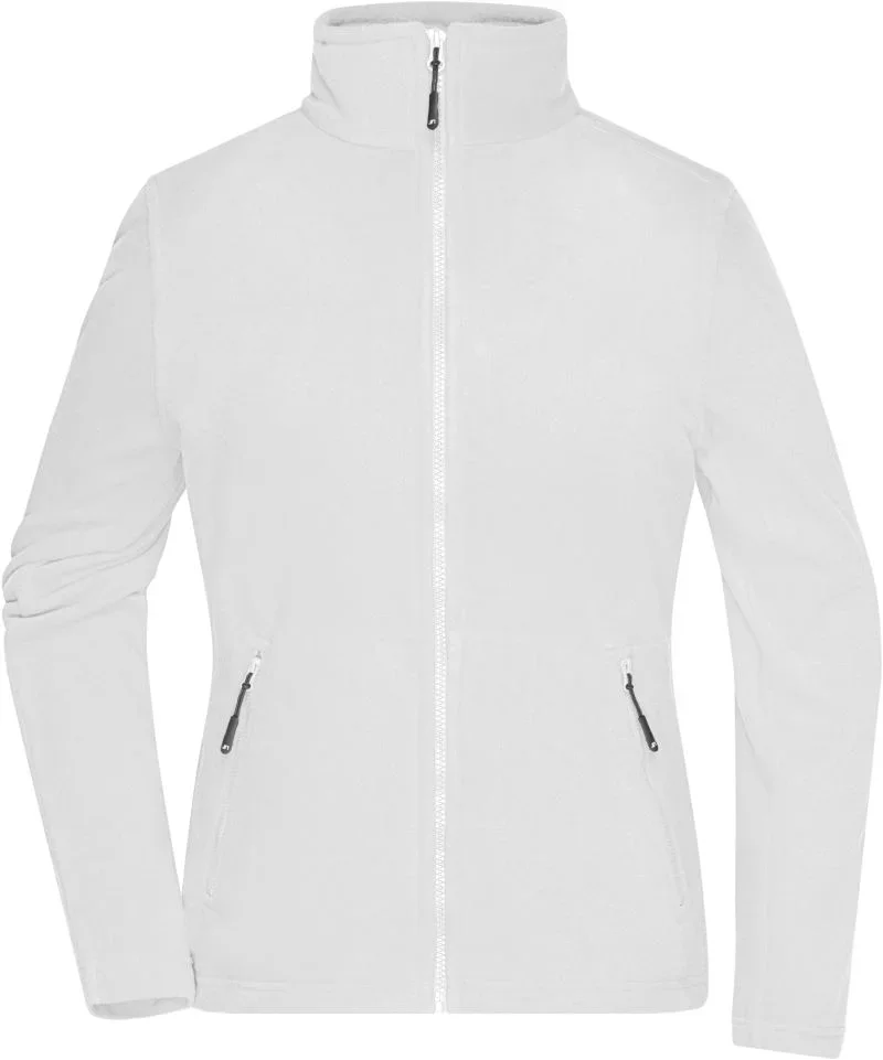 James & Nicholson JN 781 – Damen Microfleece Jacke – White