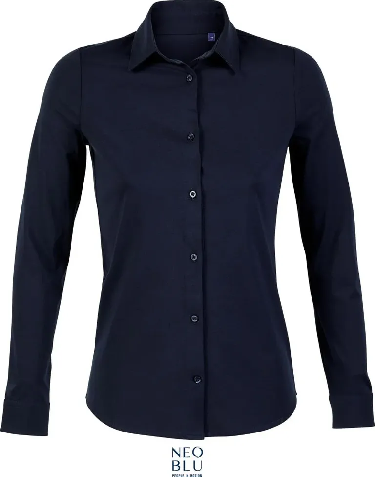 NEOBLU Balthazar Women – Bluse langarm – Night Blue