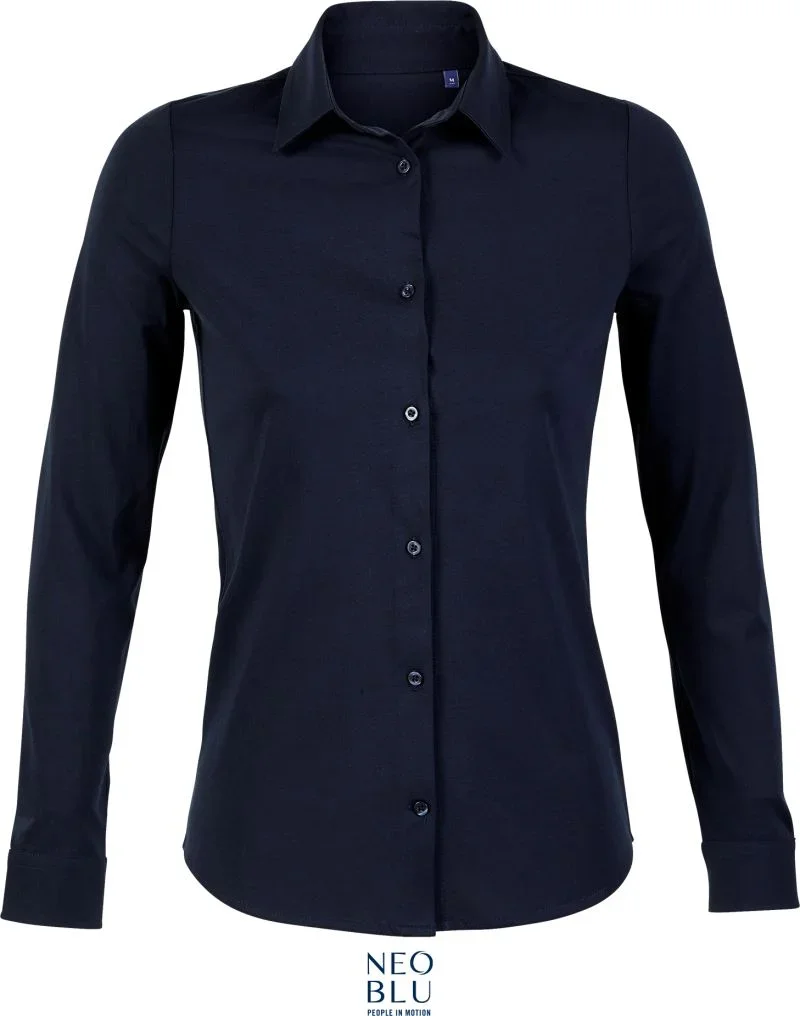 NEOBLU Balthazar Women – Bluse langarm – Night Blue
