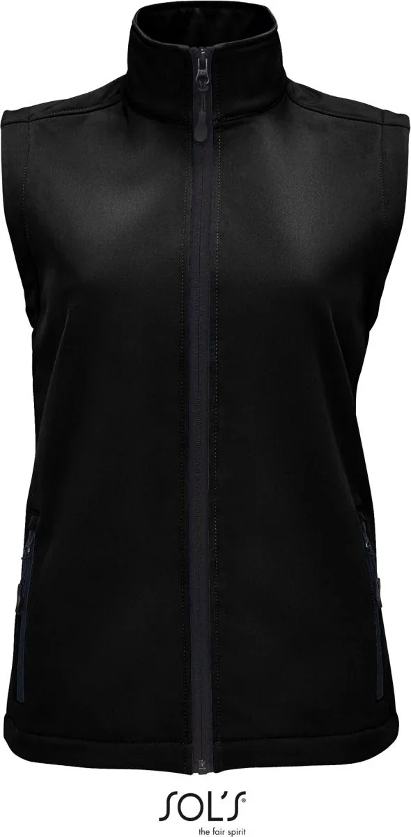 SOL's Collection Race BW Women – Damen 2-Lagen Softshell Gilet – Black