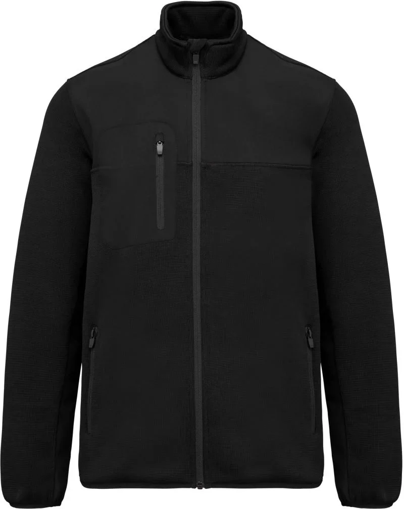 Kariban WK 9108 – Herren Workwear Strickfleece Jacke – Black