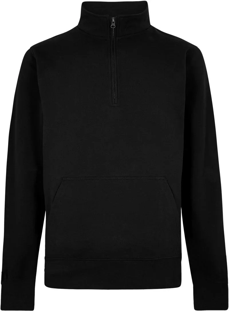 Kustom Kit KK 339 – Piqué Sweater mit 1/4 Zip – Black