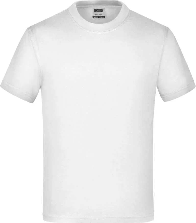 James & Nicholson JN 19 – Kinder T-Shirt – White