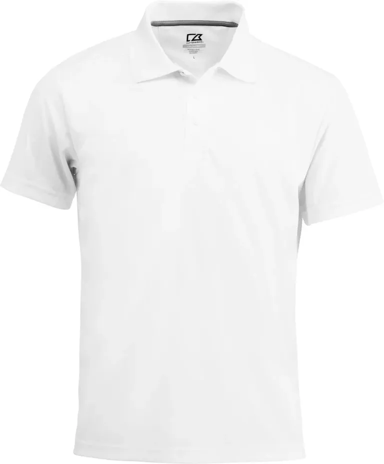Cutter & Buck Kelowna Polo Men – Herren Funktions Polo – White