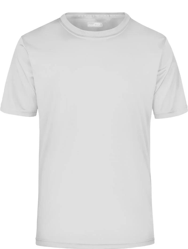James & Nicholson JN 358 – Herren Jersey Sport Shirt – White