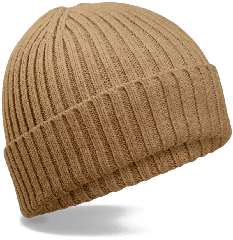 Beechfield B 341B – Kinder Bio Strickmütze – Biscuit