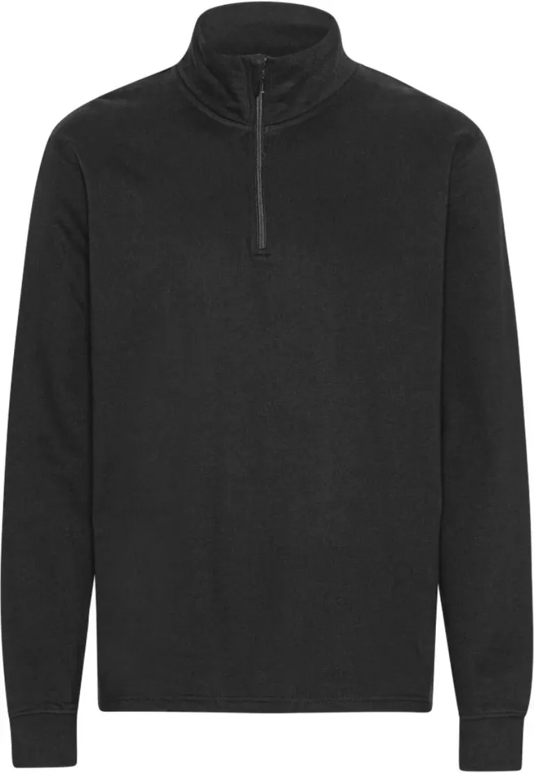 Neutral O 73701 – Bio Sweater mit 1/4 Zip – Black