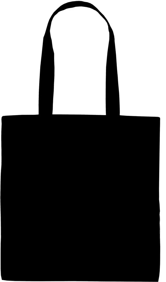 Neutral T 90014 – Baumwolltasche mit langem Henkel "Tiger" – Black