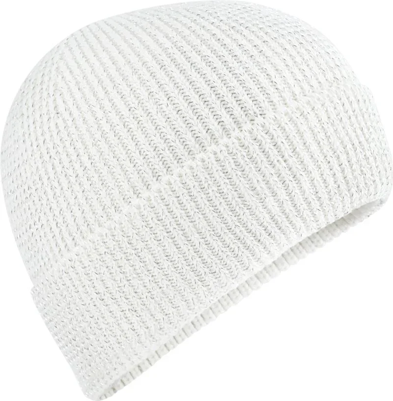 Beechfield B 325R – Strickmütze "Streetlite Reflective" – White