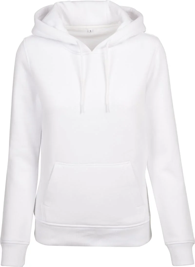 Build your Brand BY 026 – Schwerer Damen Kapuzen Sweater – White