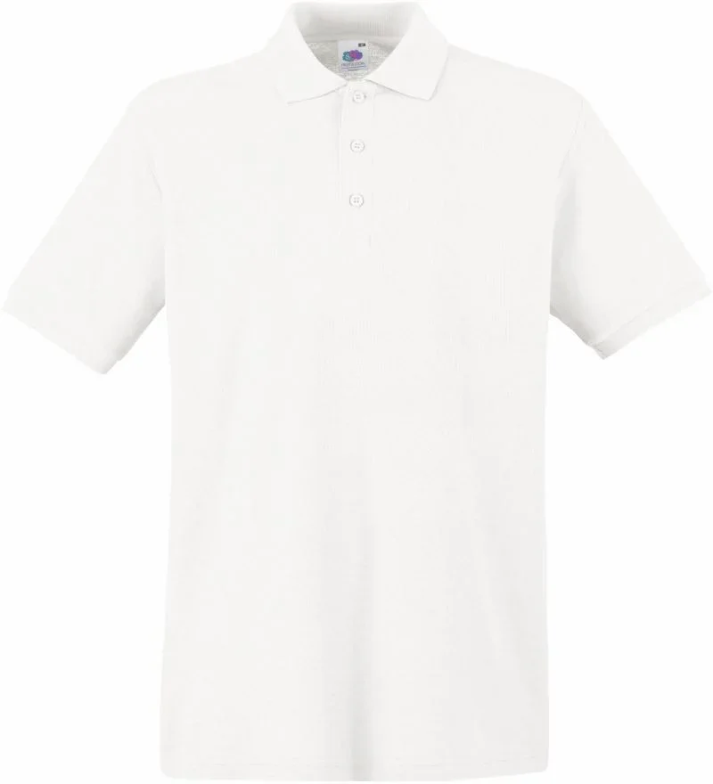 Fruit of the Loom Premium Polo – Piqué Polo – White