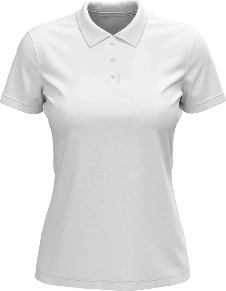 Stedman Lux Polo Women – Damen Piqué Polo "Lux" – White