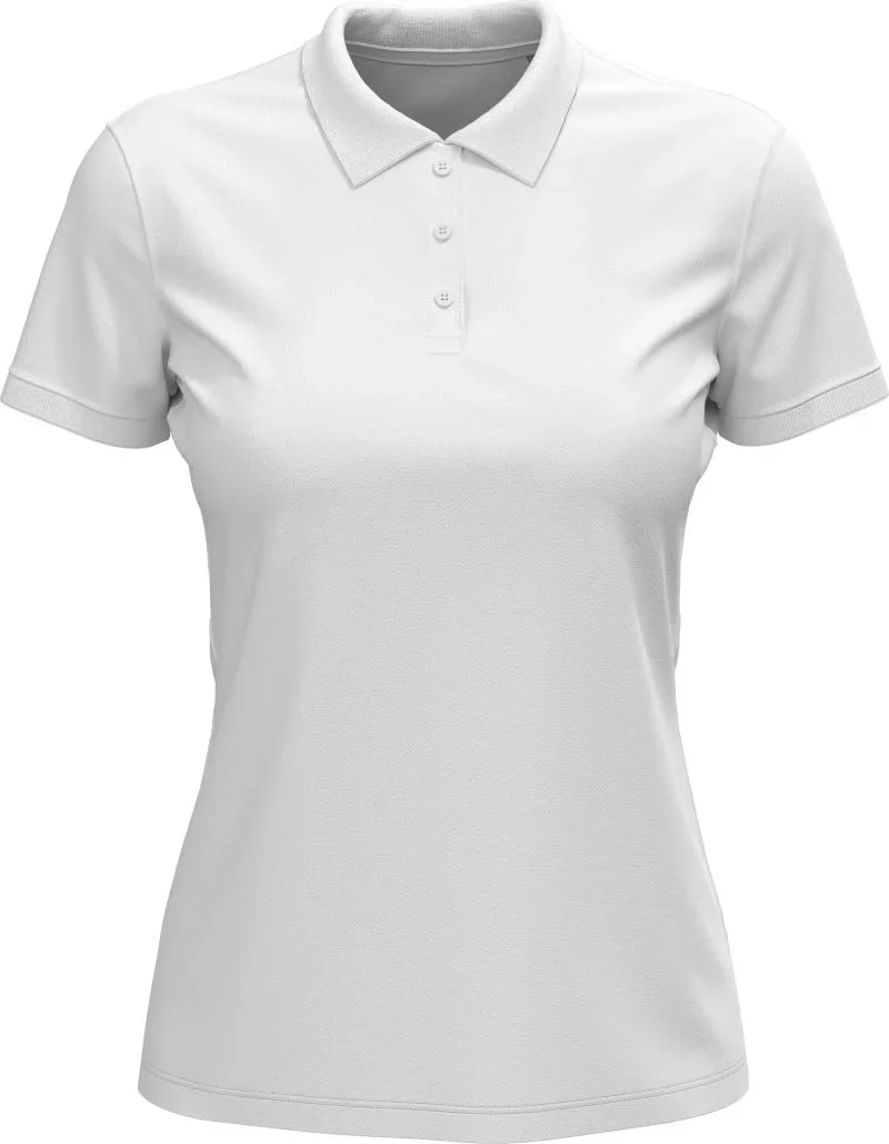 Stedman Lux Polo Women – Damen Piqué Polo "Lux" – White