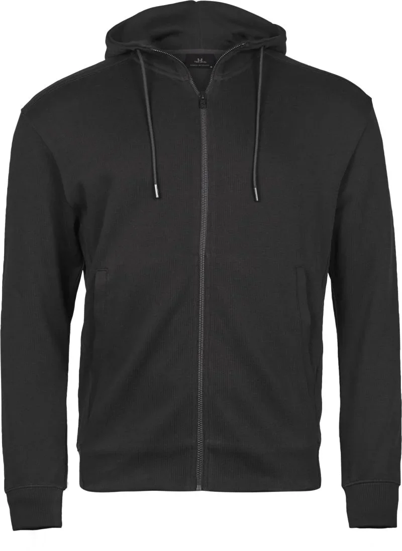 TEE JAYS TJ 5508 – Interlock Kapuzen Sweatjacke – Black