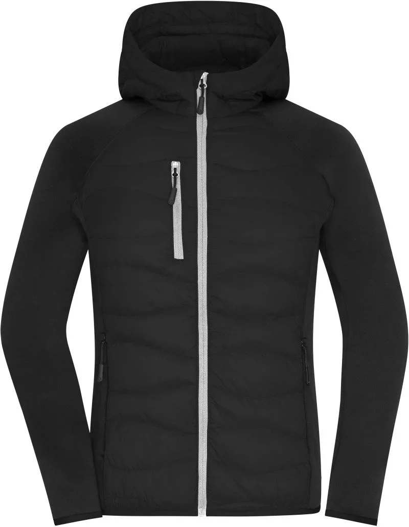 James & Nicholson JN 1329 – Damen Hybrid Jacke – Black/Black