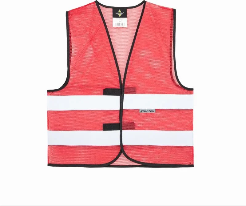 Korntex KXQ – Thessaloniki – Sommerwarnweste Mesh – Red