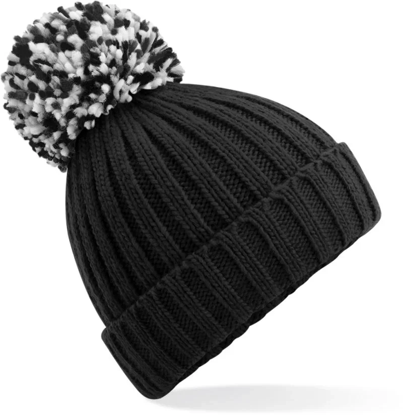 Beechfield B 390 – Strickmütze "Hygge" – Black
