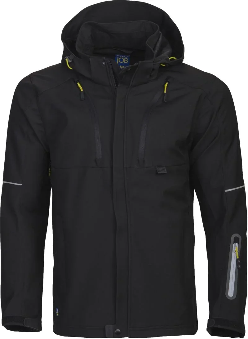 Projob 3406 Functional Jacket – Workwear 3-Lagen Softshell Jacke – Black
