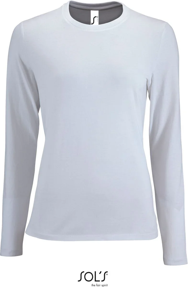 SOL's Collection Imperial LSL Women – Damen T-Shirt langarm – White
