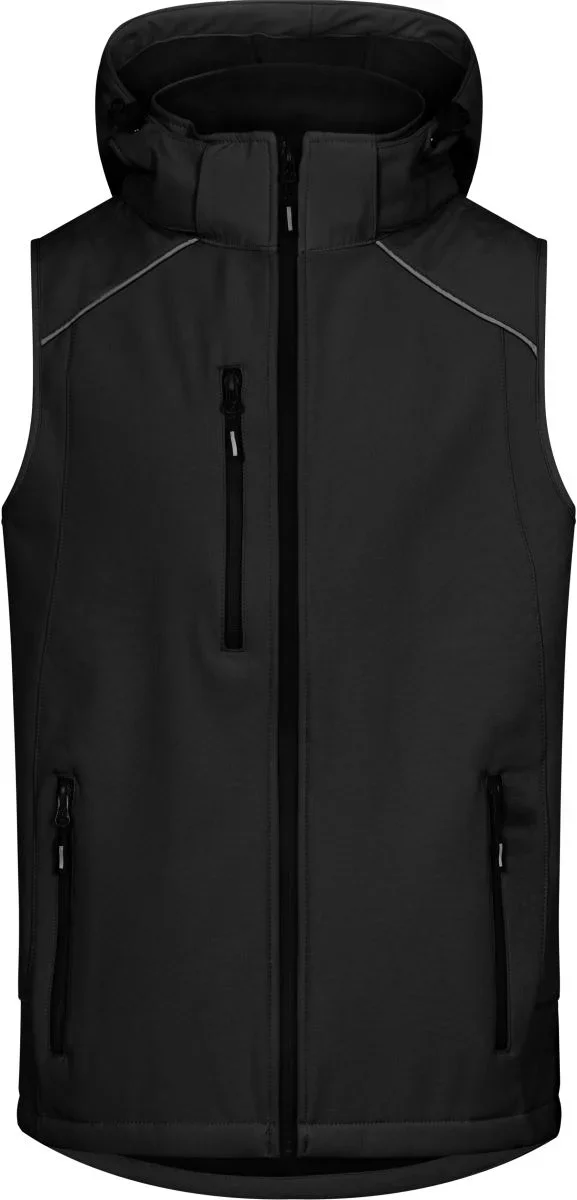 Promodoro 7840 – Herren 3-Lagen Softshell Bodywarmer – Black