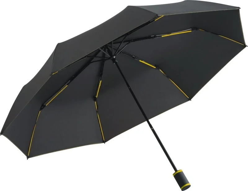 Fare 5084 watersave – Taschenschirm "Mini Style" – Black/Yellow