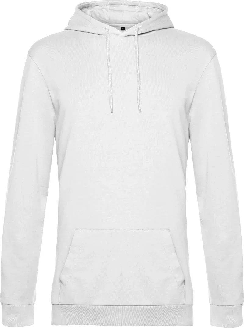 B&C Collection Hoodie – Herren Kapuzen Sweater – White