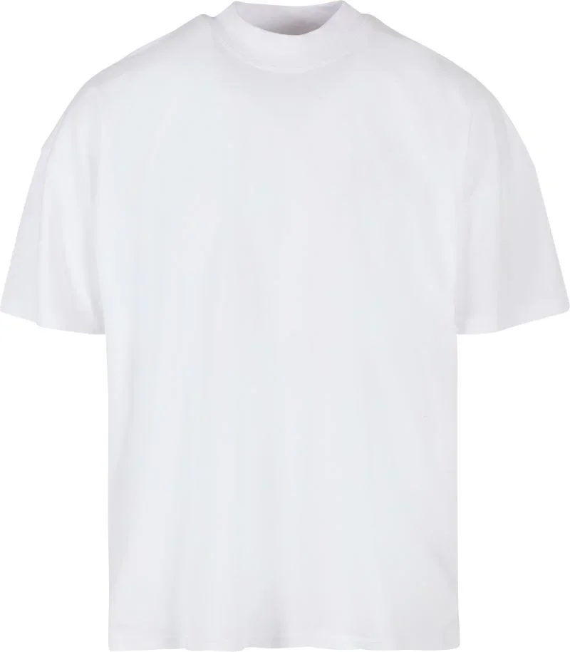 Build your Brand BY 230 – Herren T-Shirt "Mock Neck" – White