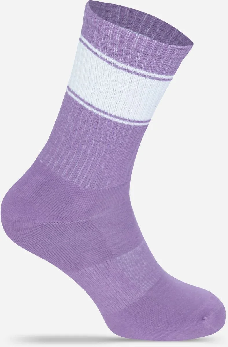 Mr.Socks L 05007 – Tennissocken "Colored" – Lilac/White