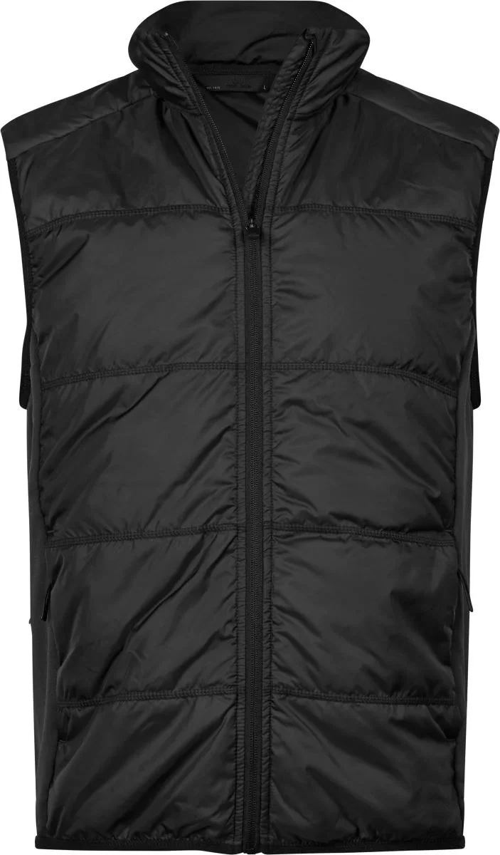 TEE JAYS TJ 9114 – Herren Hybrid Stretch Bodywarmer – Black/Black