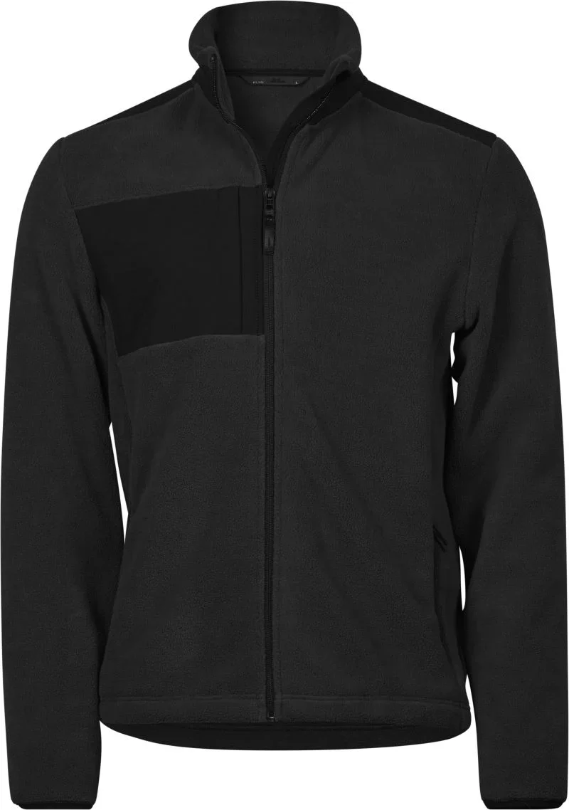 TEE JAYS TJ 9120 – Fleece Jacke "Mountain" – Black/Black