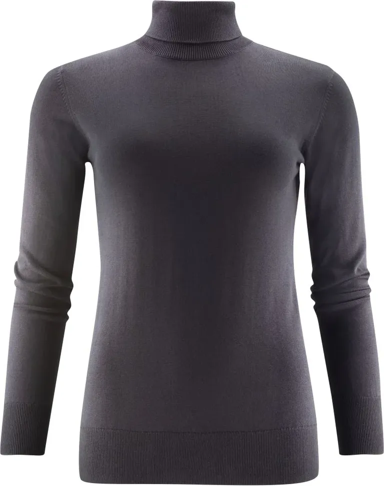 James Harvest Ashland Turtle Women – Damen Rollkragen Pullover – Black