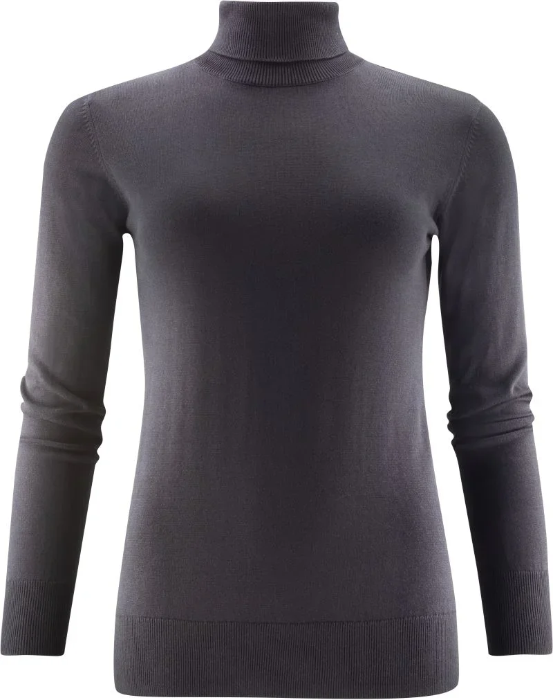 James Harvest Ashland Turtle Women – Damen Rollkragen Pullover – Black