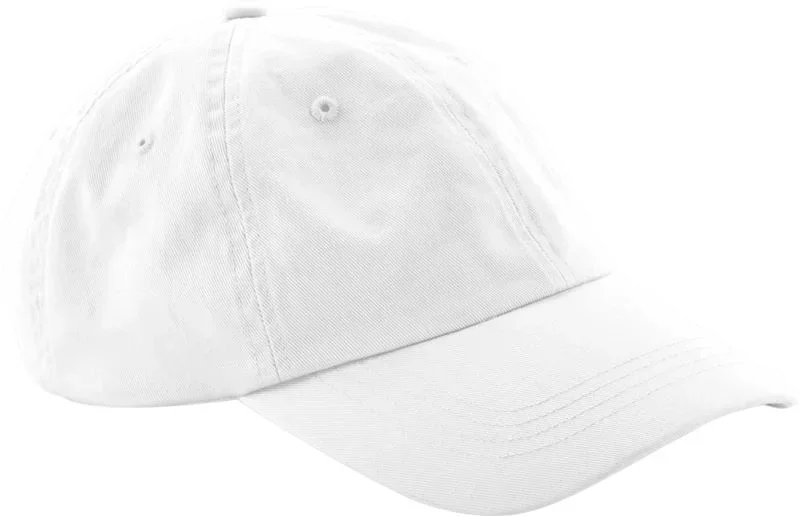 Beechfield B 653 – 6 Panel Niedrigprofil Kappe – White