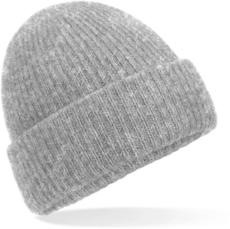 Beechfield B 386 – Strickmütze – Grey Marl