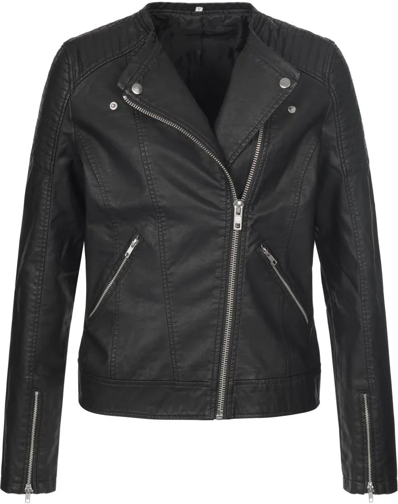 Stedman Biker Jacket Women – Damen Biker Jacke – Black Opal
