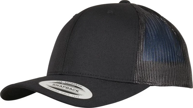 Flexfit 6606RT/6606TR – 6 Panel Trucker Kappe "Recycled" – Black