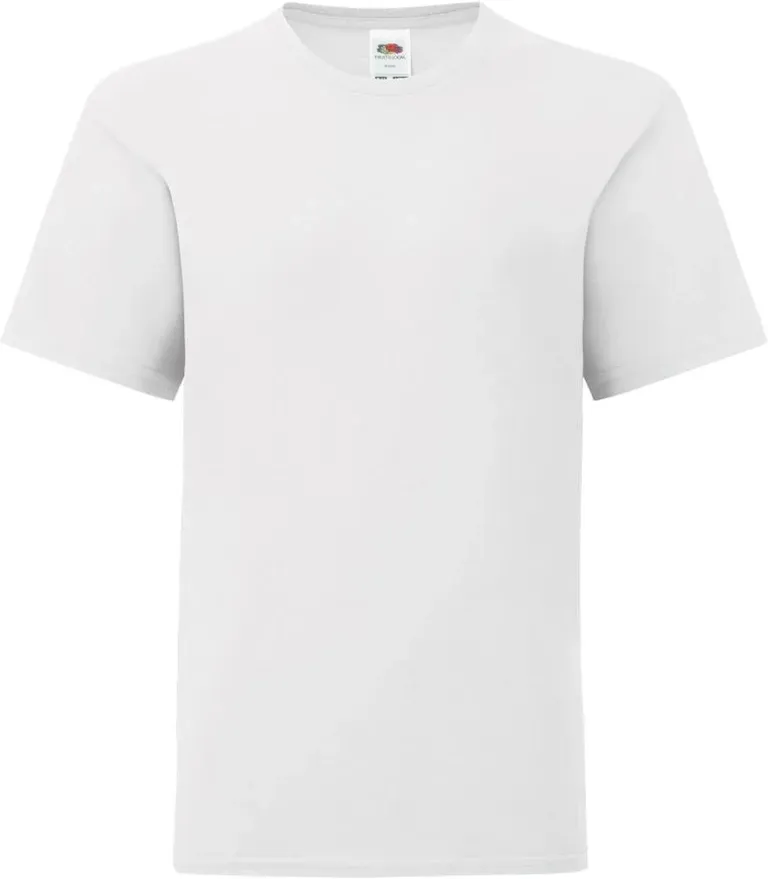 Fruit of the Loom Kids Iconic 150 T – Kinder T-Shirt – White